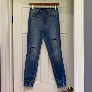 High waisted ankle jegging